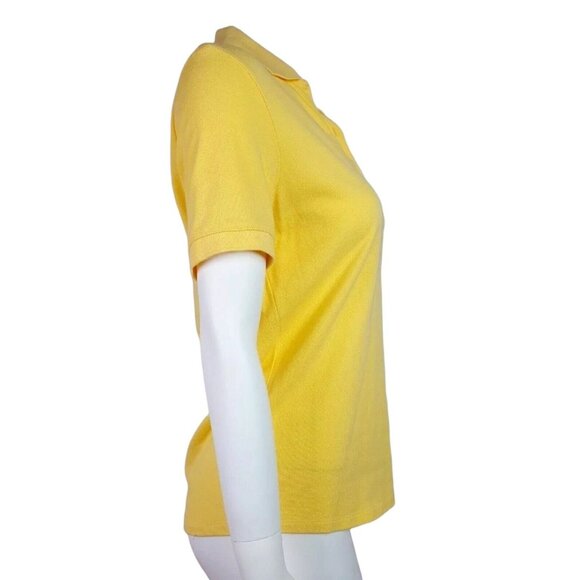 Cutter & Buck Polo Shirt Size S Small Solid All Yellow Collared Short Sleeve - Picture 5 of 6